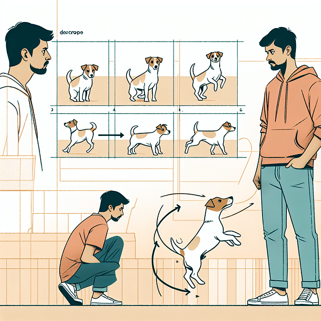 a concerned pet owner observing their pet